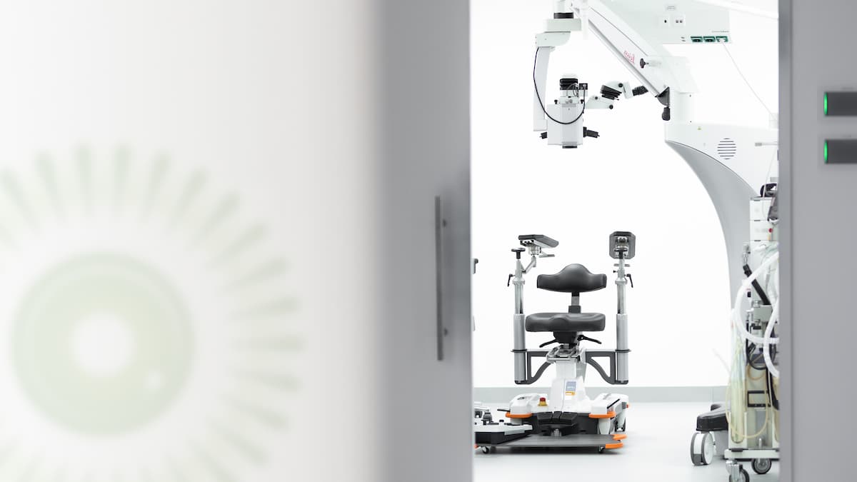 Operationssaal im Op-Zentrum der Augenärzte Krefeld